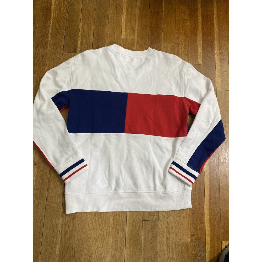 Tommy Hilfiger Sport Women's MultColor Embroidered Logo Sweatshirt Size Medium - Picture 3 of 9